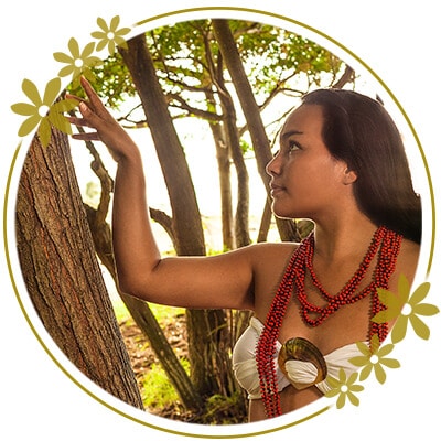 rundes Foto Modell mit Ornament