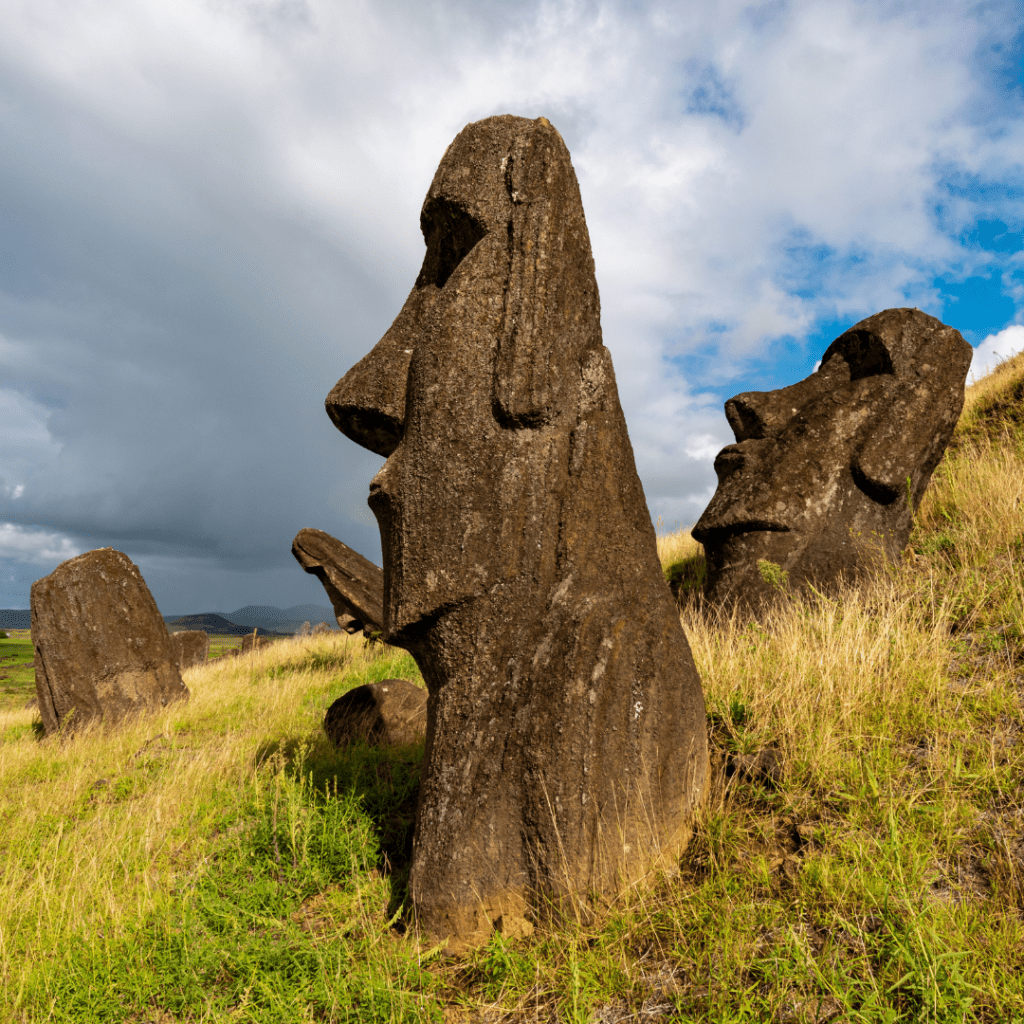Moai Rano Raraku Isla de Pascua Rapa Nui