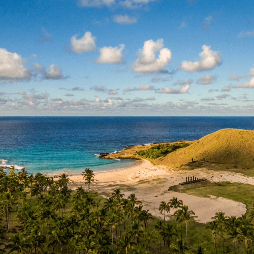 Anakena Strand auf der Osterinsel