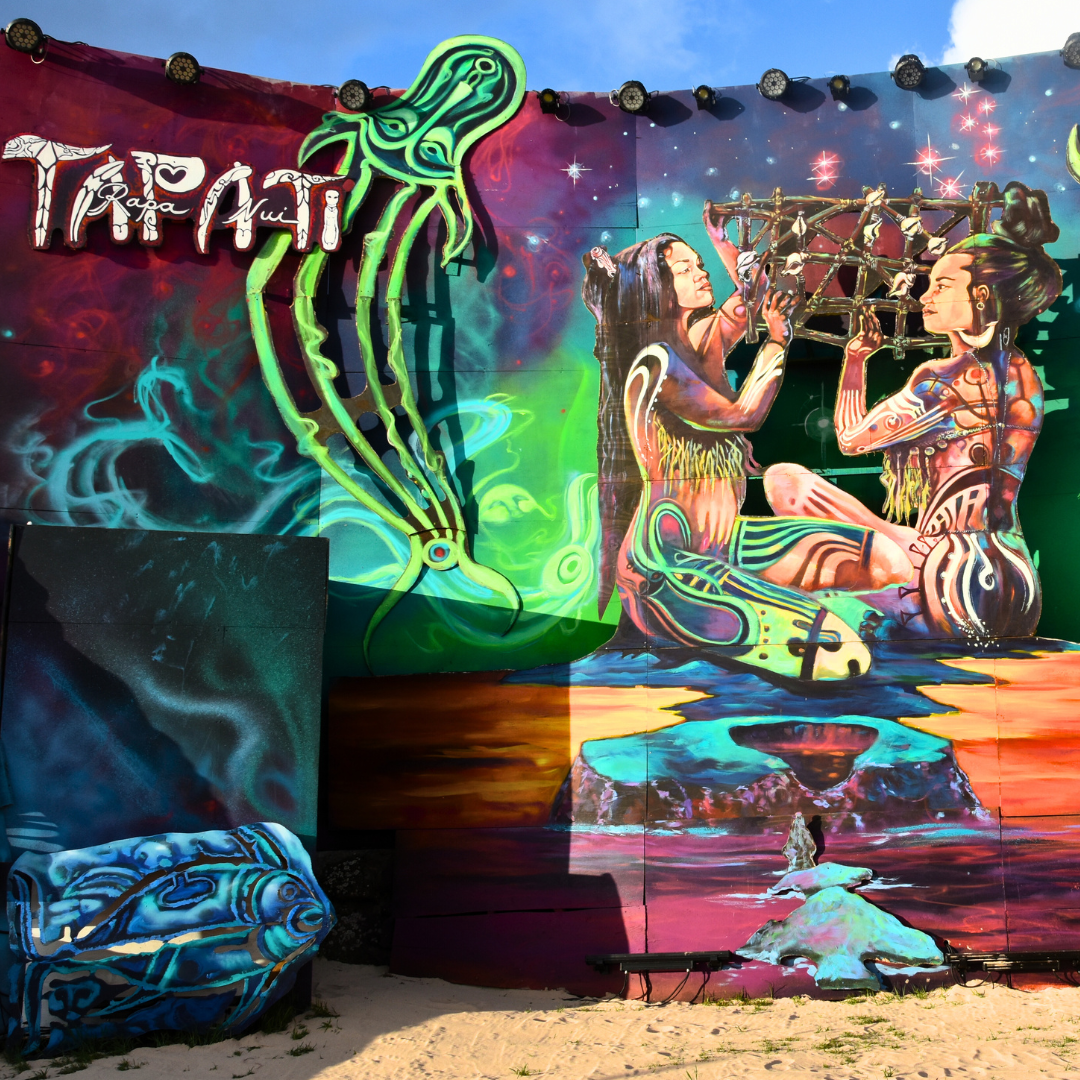 Tapati 2025 Bühnenbild Hanga Vare Vare Osterinsel