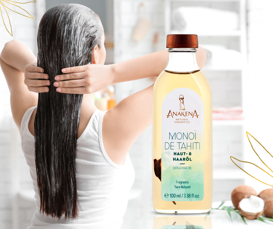 Monoi de Tahiti Anakena als Haarkur