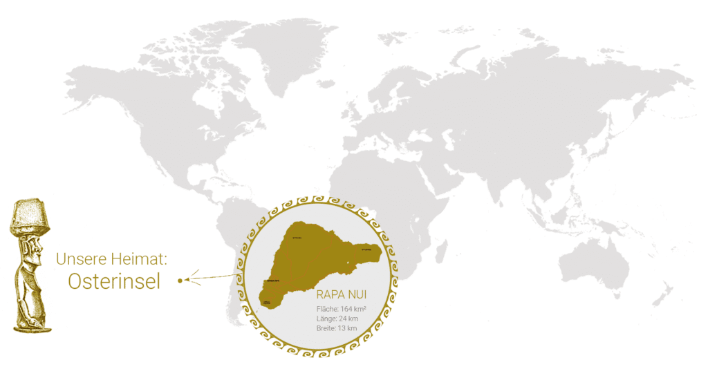 What does our Anakena logo stand for? 2 Map Rapa Nui Easter Island